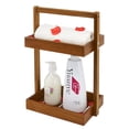 thumbnail image 1 of Shower Caddy Corner Utoplike, madera de teca, 2 niveles, 1 of 8