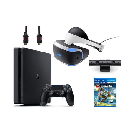 PlayStation VR Bundle 4 Items:VR Headset,Playstation Camera,PlayStation 4,VR Game Disc RIGS Mechanized Combat