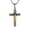 Gold&Silver, variant on Stainless Steel Jesus Crucifix Cross Necklace Religious INRI Cross Pendant for Men Women with 24" Chain Jewelry Gift (Silver Gold)