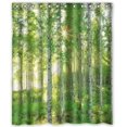 thumbnail image 1 of Cortina de ducha ABPHQTO Abedul Plateado en Las Cuatro Estaciones Impermeable 150x180 cm, 1 of 2
