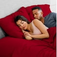 thumbnail image 4 of Bare Home Flannel Pillowcase Set, 100% Cotton, Heavyweight, Standard, Set of 2, Red, 4 of 5