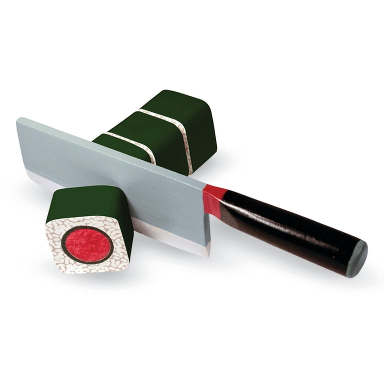 Melissa & Doug Sushi Slicing Wooden Play Food Set - Walmart.com