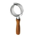 thumbnail image 1 of Cafetera de acero inoxidable de 54 mm Soporte de filtro sin fondo Portafiltro Rama Mango de madera A Tomshoo  Accesorio para máquina de café, 1 of 5