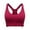 Wine, variant on Womens Sports Bras Comfortable Bras for Women High Plus Size Sports Bra for Women Front Adjustable Straps Wirefree Support Workout Yoga Running Athletic Top