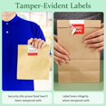 thumbnail image 4 of 1 x 1000 Pcs Tamper Evident Stickers 2" x 4" Thermal Printer Sticker Paper Seal Tamper Proof Stickers for Drivers Safety Seal Writable Delivery Label (Red), 4 of 7