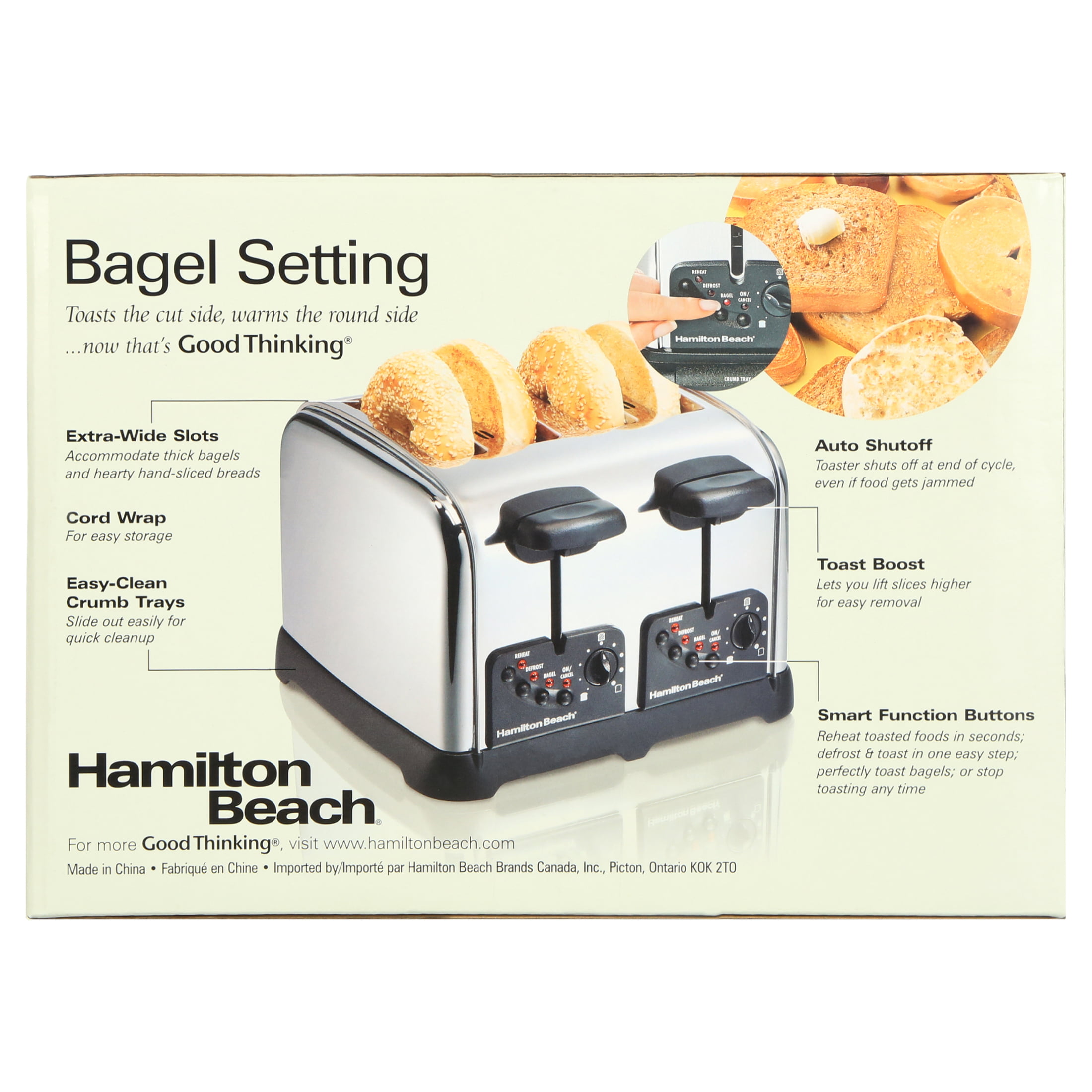Hamilton Beach Classic 4 Slice Toaster with Sure-Toast Technology