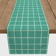 thumbnail image 3 of Creative Products Hand Drawn Plaid Teal 16x72 Poly Twill Table Runner, 3 of 3