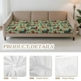 thumbnail image 5 of TSOVTHRID Christmas Dachshund Dog Green Print Stretch Couch Cushion Cover Cushion Slipcover for Chair Loveseat Sofa Cushions Furniture Protector Sofa Seat Cover for Home Christmas Decor, 24x24 Inch, 5 of 7