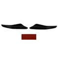 thumbnail image 2 of Front Bumper Canard, Aggressive Bumper Fin UV Coating Weather Proof  For Modification Glossy Black,Carbon Fiber Style, 2 of 8