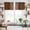 Brown, variant on Black Beige Striped Kitchen Curtain Valances for Windows Farmhouse Short Curtains, Modern Farmhouse Retro Lines Rod Pocket Valance Curtain for Bedroom Cafe Living Room