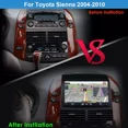 thumbnail image 2 of 9in Android 13 Car Stereo Radio GPS Navigation Head Unit 2G+32G For Toyota Sienna 2004-2010 Support Wireless Carplay Android Auto Bluetooth WiFi FM/RDS SWC, 2 of 11