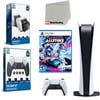 Sony Playstation 5 Digital Version (Sony PS5 Digital) with Destruction Allstars, Charging Station, ControlGrip Pack and Microfiber Cleaning Cloth Bundle