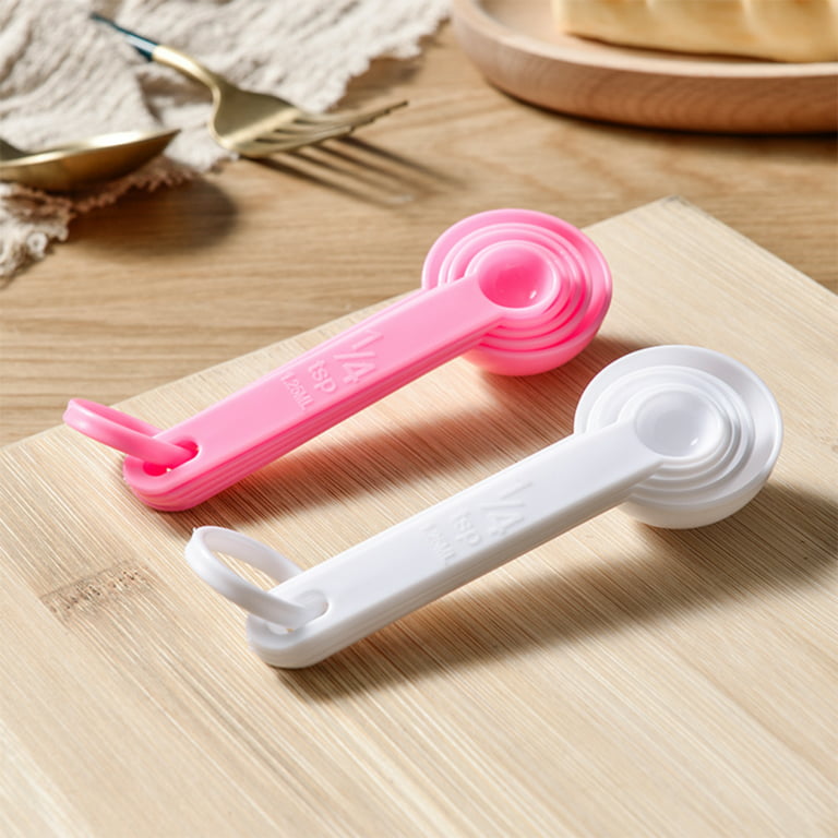  Adjustable Measuring Cups and Spoons Set of 2 Pieces / Kitchen  Tool Plastic Scoop Measuring Cup with Magnetic / for Dry and Liquid  Ingredient (A set of two): Home & Kitchen