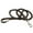 Brown, variant on Round Fully Braided Genuine Leather Dog Leash, 4 Ft x 5/8" (15mm), Medium Breeds