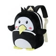 thumbnail image 2 of WIBACKER 10 inch Toddler Mini Backpack Pre SchoolBag Plush Animal Cartoon Travel Bag for Baby Girl Boy 2-5 Years Kindergarten - Penguin, 2 of 10