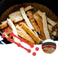 thumbnail image 3 of PLPPYFS Air Fryer Magnet Silicone Buckle - Air Fryer Magnets for Parchment Paper High Temp Resistant Locks Disposable Liners, Prevents Paper from Covering Food or Touching Heating Element & Burning, 3 of 5