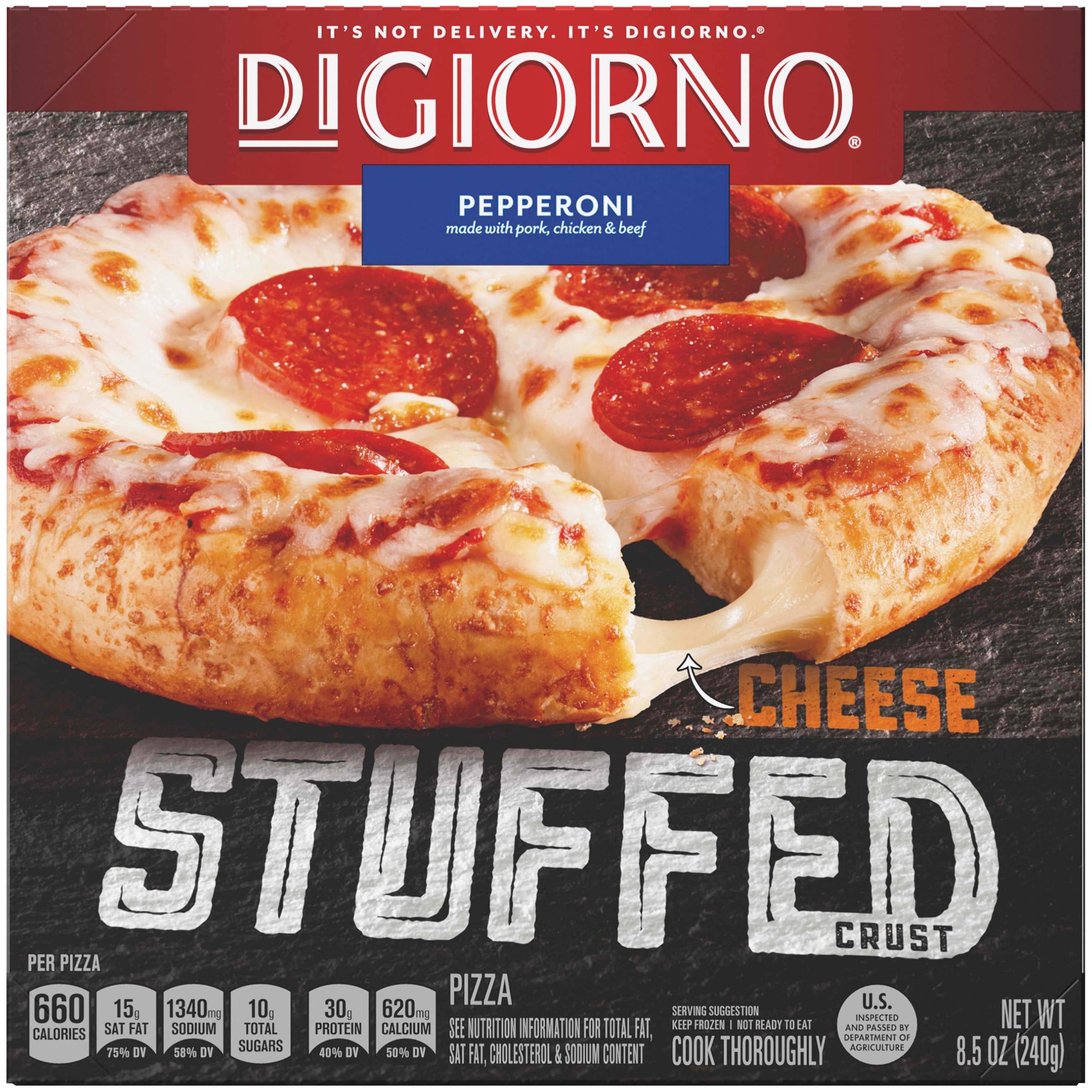 DIGIORNO Cheese Stuffed Crust Pepperoni Frozen Pizza 8.5 oz. Box 8.5 oz