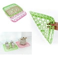 thumbnail image 2 of Jinsinto Plastic Sink Bottom Sink Protector Kitchen Sink Mat Wash Basin Accessories Non-Slip Sink Mat Dishwashing Mat Sink Bottom Mat for Sink and Sink with Drainage Holes 3 Pcs, 2 of 5