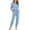Blue, variant on Cethrio Girls Activewear Outfit Sets Size 14, Summer Short Sleeve Casual 2 Piece Kids' Athletic Clothing Sets Pink
