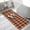 Brown, variant on Brown Plaid Washable Area Rugs for Living Room Bedroom, Large Non Slip Indoor Floor Carpet Absorbent Low Pile Modern Abstract Ombre Gingham Checkered Door Mat Rugs for Bathroom Entryway 47.2"x63"