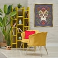 thumbnail image 3 of Stupell Industries Patterned Sugar Skull Holiday Painting Gold Floater Framed Art Print Wall Art, 25 x 31, 3 of 10