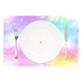 thumbnail image 2 of Ryvnso Placemats Set of 4 Rainbow Tie-dye-a3 Dining Mats Heat-Resistant Non-Slip Washable Table Mat, 2 of 8