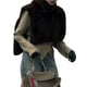 thumbnail image 2 of Chaleco de Piel Sintética para Mujer, Sin Mangas, Chaqueta de Forro de Invierno, Chaleco de Cuello Alto Marrón L, 2 of 10
