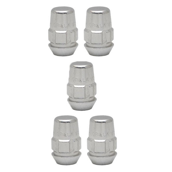 Gorilla 005-0631 1 3/8 Inch 60 Degree Stainless Steel Boat Trailer Lug Nuts (Set of 5)