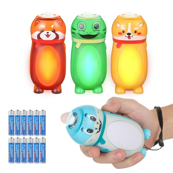Linterna Hilngav, paquete de 4 unidades, tamaño pequeño, miniLED, para niños, con pilas