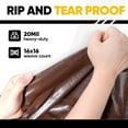 thumbnail image 6 of GZBtech 20Mil Super Heavy Duty Tarp 10x10FT, Waterproof Thick Brown&Black Outdoor PE Tarps for Patio Garden Use, UV Resistant Plastic Ground Cover for Trailer Car Truck Bike Pool Firewood, 6 of 7