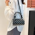 thumbnail image 5 of Polka Dot Crossbody Bags for Women Round Boston Bag Glossy Purses Women Satchel Handbag Cute Mini Bucket Bag Trendy, 5 of 9