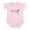 Petal Pink, variant on - Happy First Father's Day Girls Body Suit - Baby Light Bodysuit, Size Newborn - 24 Months