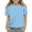 Blue, variant on Cute Tops for Kids Girls Size 7 Plaid Shirt Graphic Tees Short Sleeve Summer Tops Girls Fashion Crewneck Blouse Tee Army Green 3-4 Years