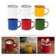 thumbnail image 3 of Juego de 6 tazas de esmalte de mano estilo retro, tazas de esmalte de colores, tazas gruesas para café o leche., 3 of 8