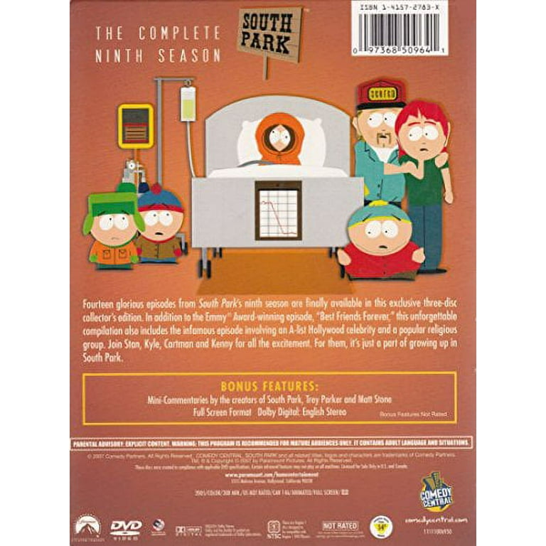 South Park: The Complete Ninth Season (DVD), Comedy Central, Comedy - Walmart.com South Park: The Complete Ninth Season (DVD), Comedy Central, Comedy - Walmart.com