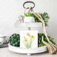 thumbnail image 3 of Daffodil Wooden Box Sign Daffodil Gifts Funny Home Decor Shabby Chic Farmhouse Decor Easter Centerpiece Wood Block Signs Housewarming Gifts 7x7 In, 3 of 6