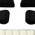 thumbnail image 3 of para aterrizaje Protección de cojín Elevación Resistente a arañazos Antivibración Negro Antideslizante 4 piezas para Macarena Almohadilla del tren de aterrizaje, 3 of 8