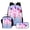 Pattern 5, variant on New cartoon anime 3D Korean-style Neon Demon Squad cool printed large-capacity backpack lunch bag three-piece set