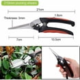 thumbnail image 4 of Gartenschere Und Baumscheren Set Professionnel Pflanzenschere Scharfe Rosenschere Aus Rostfreiem Stahl Pp Rutschfeste Griffe 3 Pcs, 4 of 5