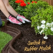 GroundSmart Brown Shredded Rubber Mulch, 1.5 Cu Ft