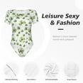 thumbnail image 4 of Balery St Patrick's Day3 Body de cuello redondo de manga corta para mujer Tops de manga corta Tops básicos-Medium, 4 of 7
