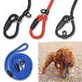 thumbnail image 1 of Flmtop Chien de Compagnie Réglable en Nylon Formation Laisse Plomb Sangle Corde Extérieure Traction Collier Rouge, 1 of 5