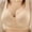 Beige, variant on EQWLJWE Summer Saving Clearance ! Women's Gathered Underwear Without Steel Rings Gathered Thin Front Buckle Bra Lingerie Underwear Strapless Bras for Women Push Up
