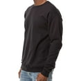 thumbnail image 3 of Hanes Unisex Perfect Crewneck Sweatshirt, Soft Pullover Fleece, Black, S, 3 of 7