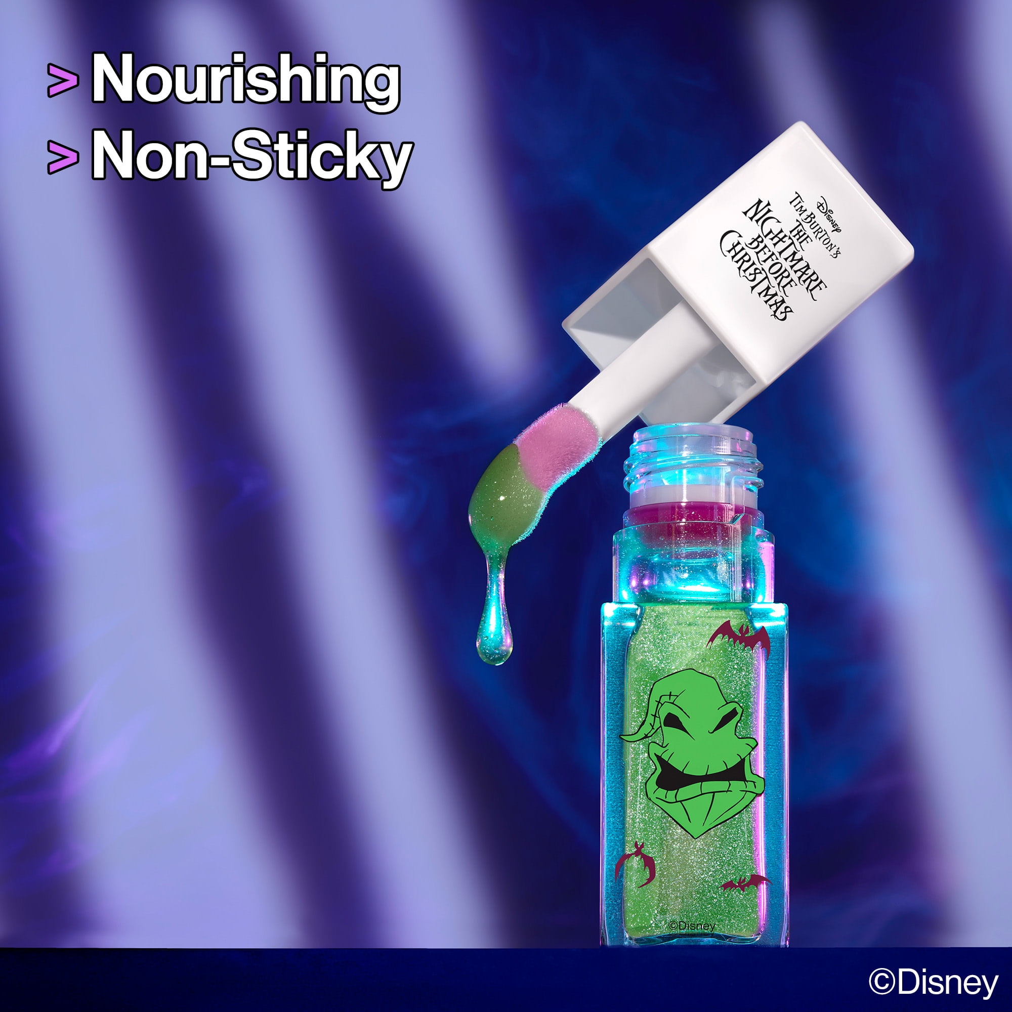wet n wild Nightmare Before Christmas Color Changing Lip Oil - Truth or Scare (Clear Green)