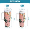 thumbnail image 6 of Yayeee 30oz Stainless Steel Tumbler with Straw and Handle Double-Wall Insulated Travel Water Bottle, Art City, 6 of 8