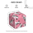 thumbnail image 4 of Yiaed Cute Cartoon Zebra Print Tissue Box Cover, PU Leather Decorative Organizer for Tabletop, Bathroom, Car, Office Creative Decorative, 4 of 7