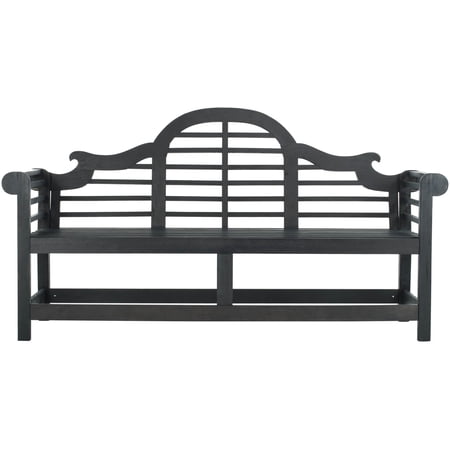 Safavieh Khara Adult Wood Weather-Resistant Outdoor Benches Set of 1 Gray