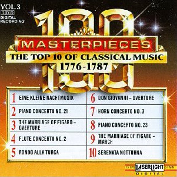 Pre-Owned Top 10 of Classical Music 1776-1787 Volume 3 Audio CD