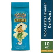 Kauai Whole Bean Coffee, Koloa Estate Dark Roast, 10 oz Bag